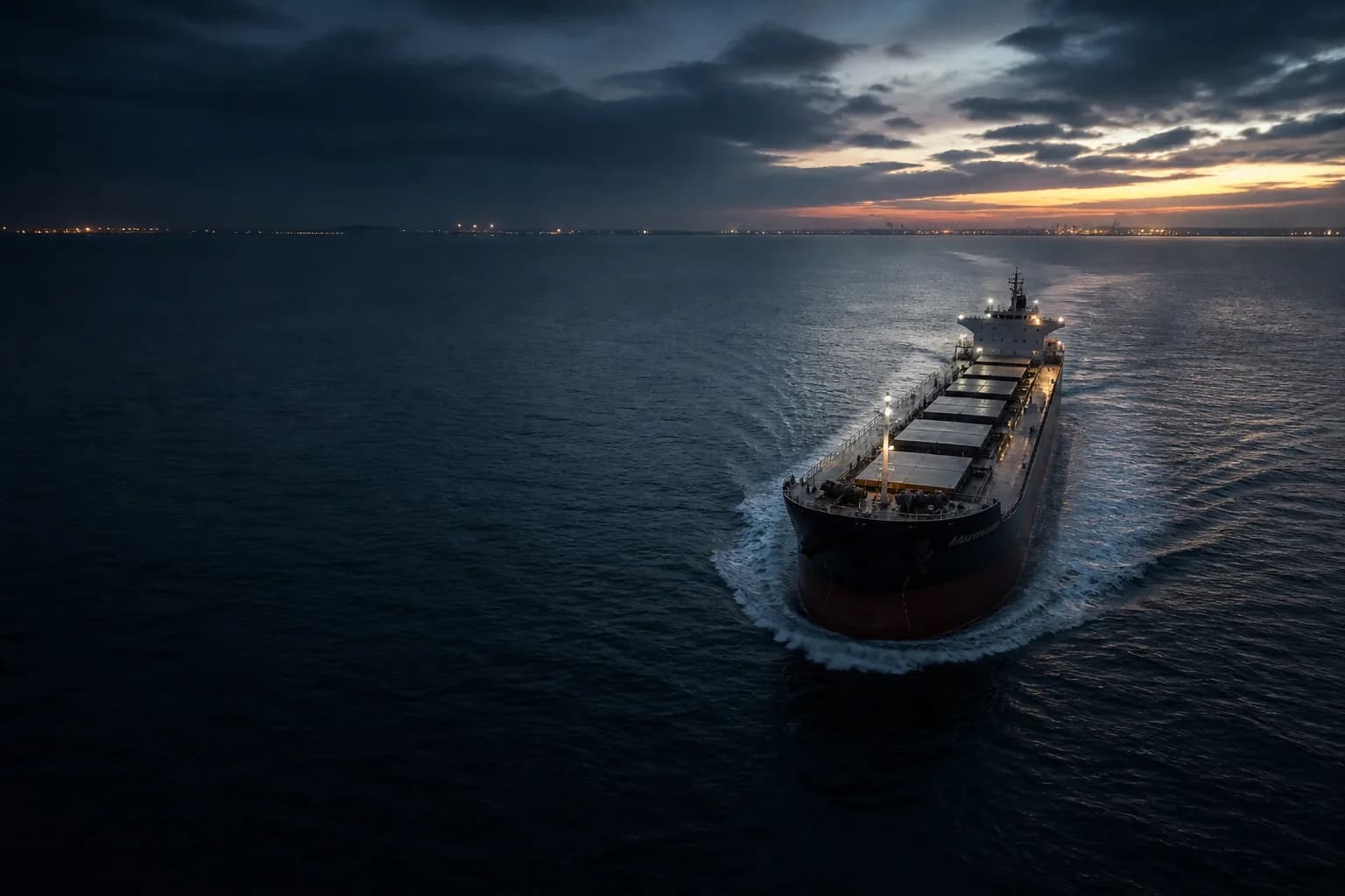 Dry bulk vessel representing the IBPortDash company story